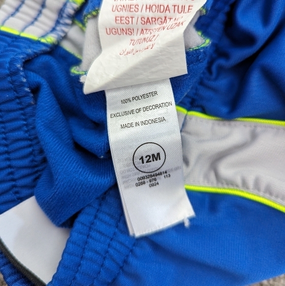 NIKE baby boy pants jogger sweatpants blue size 12 months - Picture 5 of 6